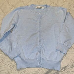 Grace Karin blue cardigan 12Y